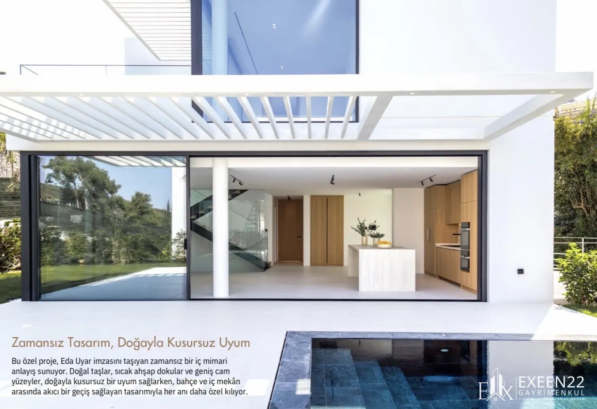 TÜRKBÜKÜ HEBİL DE DENİZE 100 METRE ÖZEL PLAJLI LUXURY VİLLA