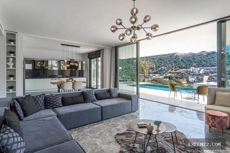BODRUM YALIKAVAK’TA TEK KATLI ÖZEL HAVUZLU MÜSTAKİL KİRALIK  VİLLA