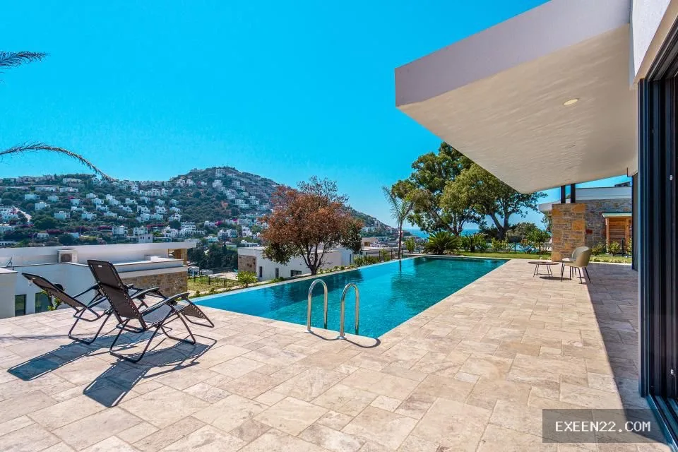 BODRUM YALIKAVAK’TA TEK KATLI ÖZEL HAVUZLU MÜSTAKİL KİRALIK  VİLLA
