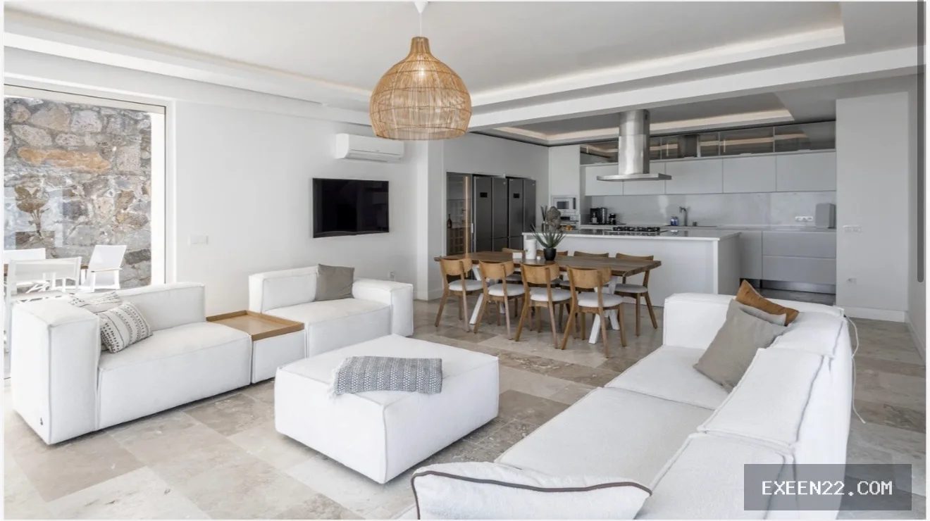 TURGUTREIS’TE DENİZ MANZARALI 1.400 m2 ARSA İÇERİSİNDE MÜSTAKİL VİLLA