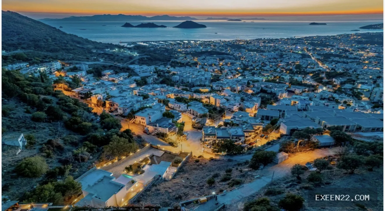 TURGUTREIS’TE DENİZ MANZARALI 1.400 m2 ARSA İÇERİSİNDE MÜSTAKİL VİLLA