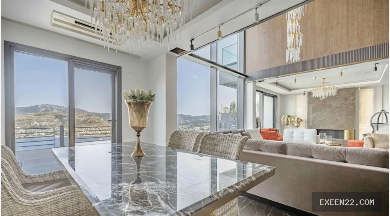 BODRUM GÜNDOĞAN'DA EŞSİZ DENİZ MANZARALI 5+1  LUXURY VİLLA
