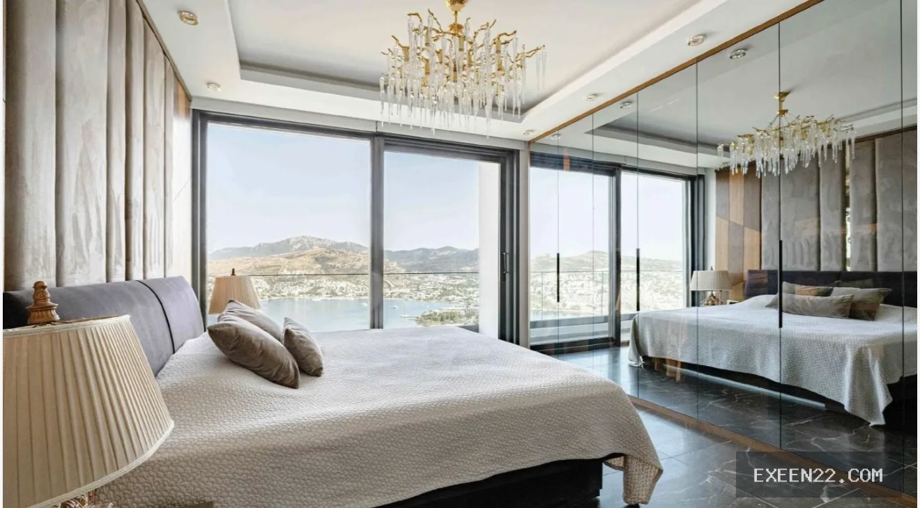 BODRUM GÜNDOĞAN'DA EŞSİZ DENİZ MANZARALI 5+1  LUXURY VİLLA