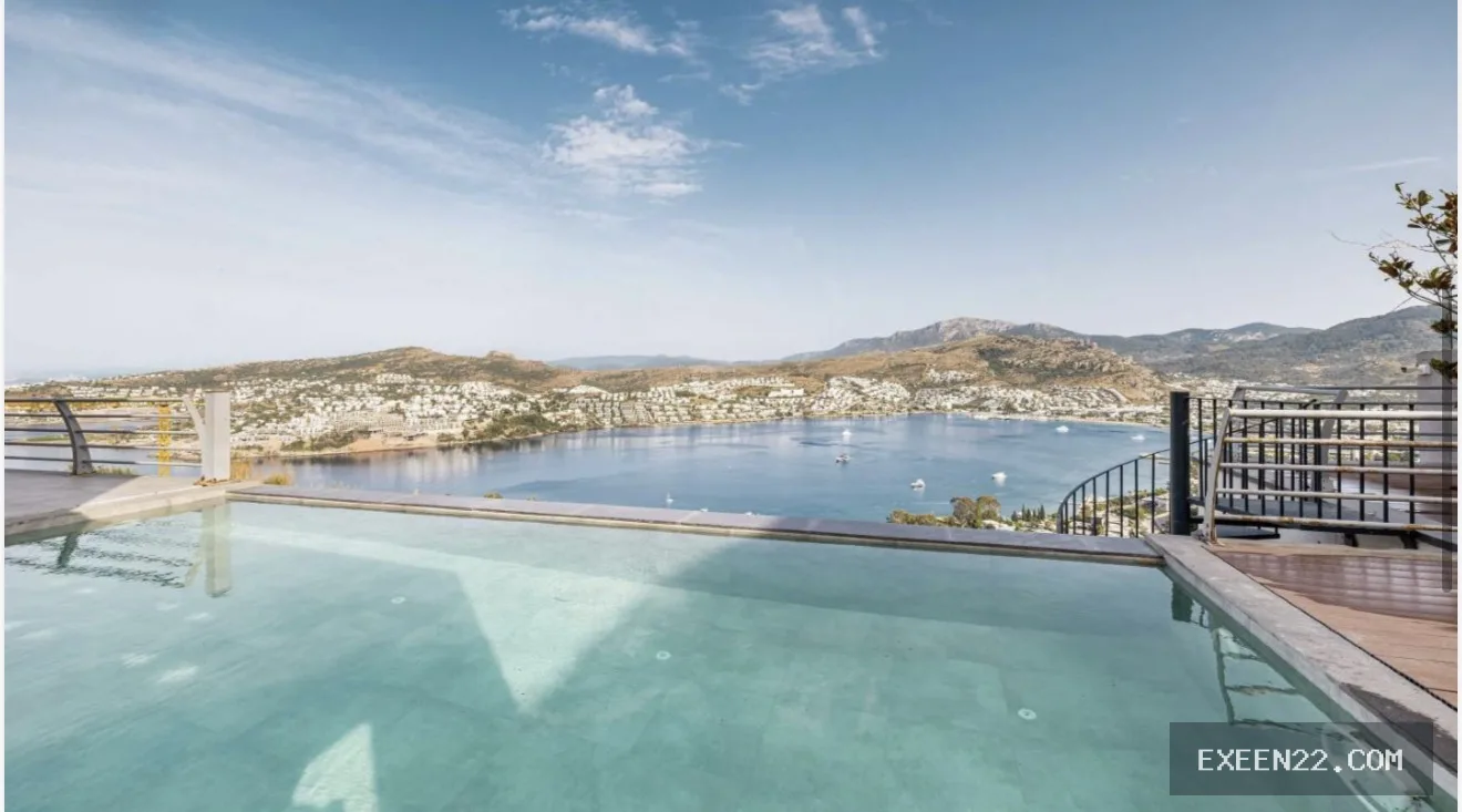 BODRUM GÜNDOĞAN'DA EŞSİZ DENİZ MANZARALI 5+1  LUXURY VİLLA