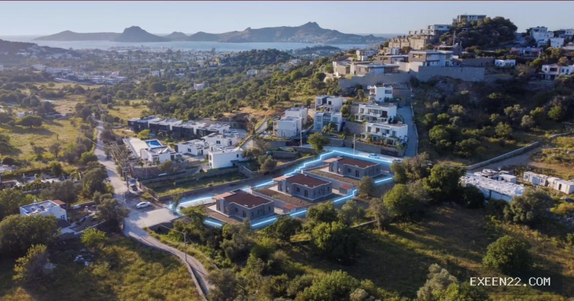 BODRUM YALIKAVAK'TA 3+1 TEK KATLI MÜSTAKİL SIFIR VİLLA
