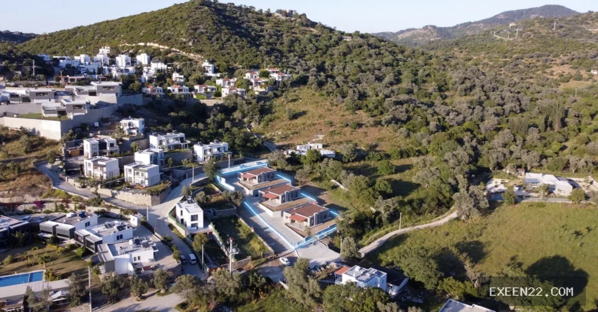 BODRUM YALIKAVAK'TA 3+1 TEK KATLI MÜSTAKİL SIFIR VİLLA