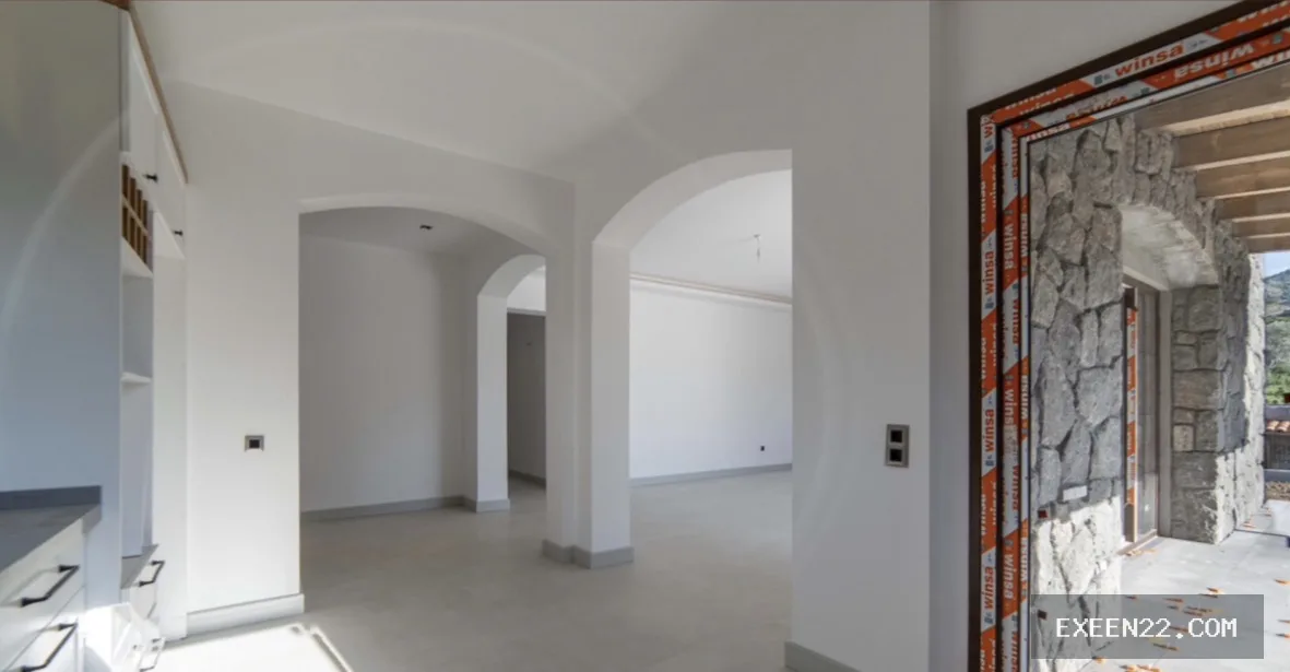 BODRUM YALIKAVAK'TA 3+1 TEK KATLI MÜSTAKİL SIFIR VİLLA