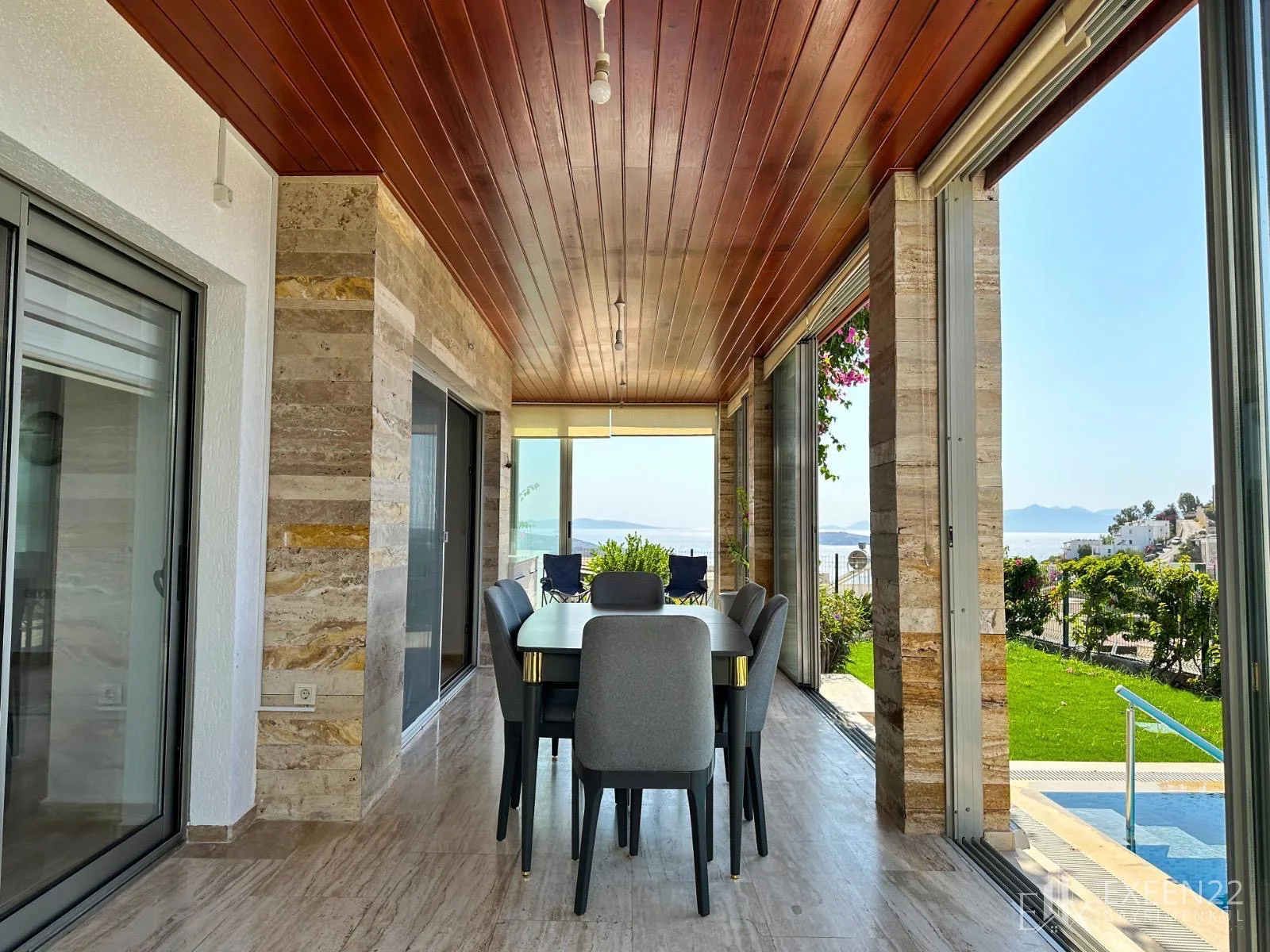 BODRUM GÜMÜŞLÜK KOYUNBABA'DA 3+1 SİTE İÇERİSİNDE DENİZ MANZARALI MÜSTAKİL HAVUZLU VİLLA