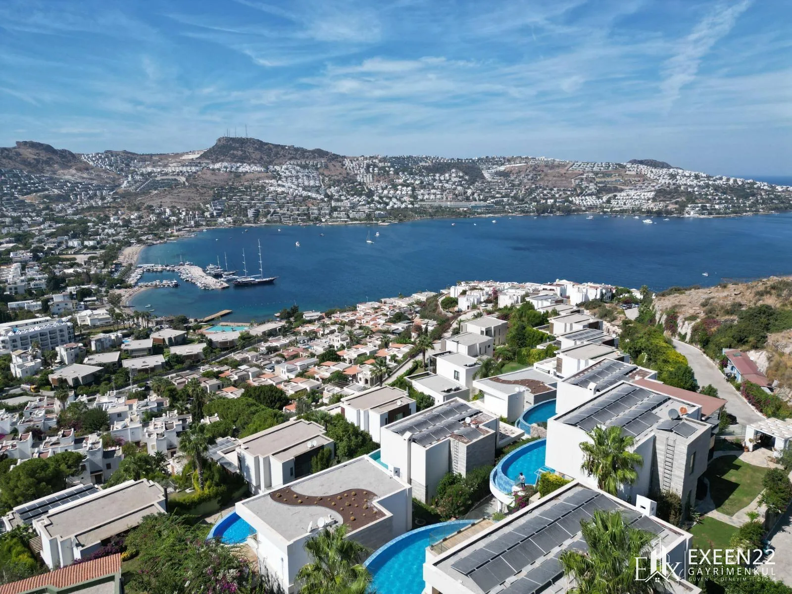 BODRUM GÜNDOĞAN KOYUNDA 5+2 DENİZ MANZARALI ÖZEL HAVUZLU LUXURY VİLLA