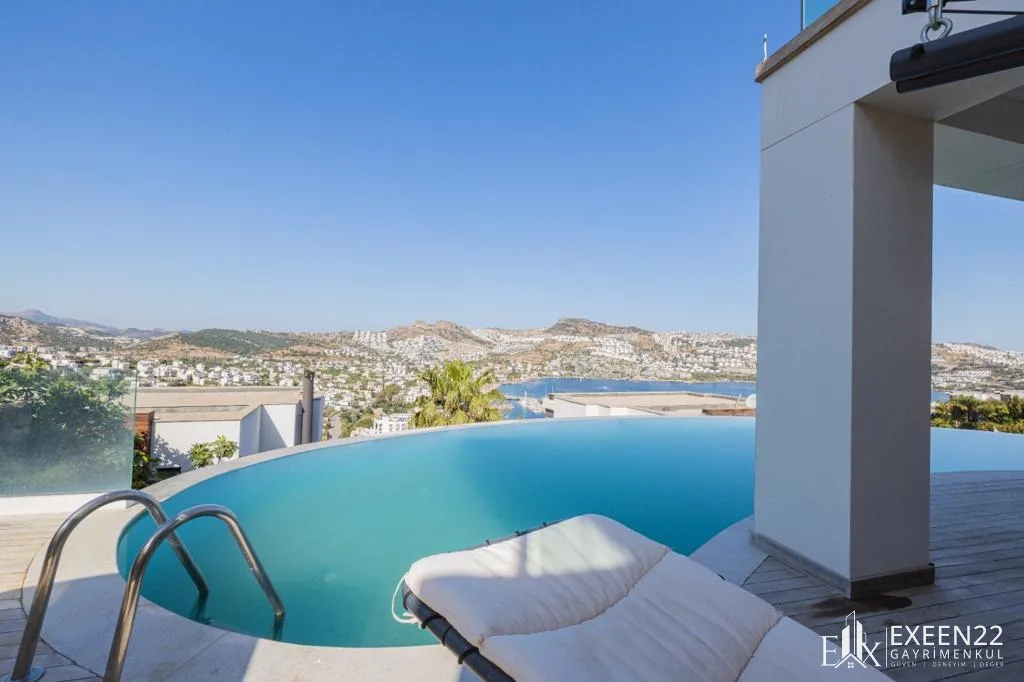 BODRUM GÜNDOĞAN KOYUNDA 5+2 DENİZ MANZARALI ÖZEL HAVUZLU LUXURY VİLLA