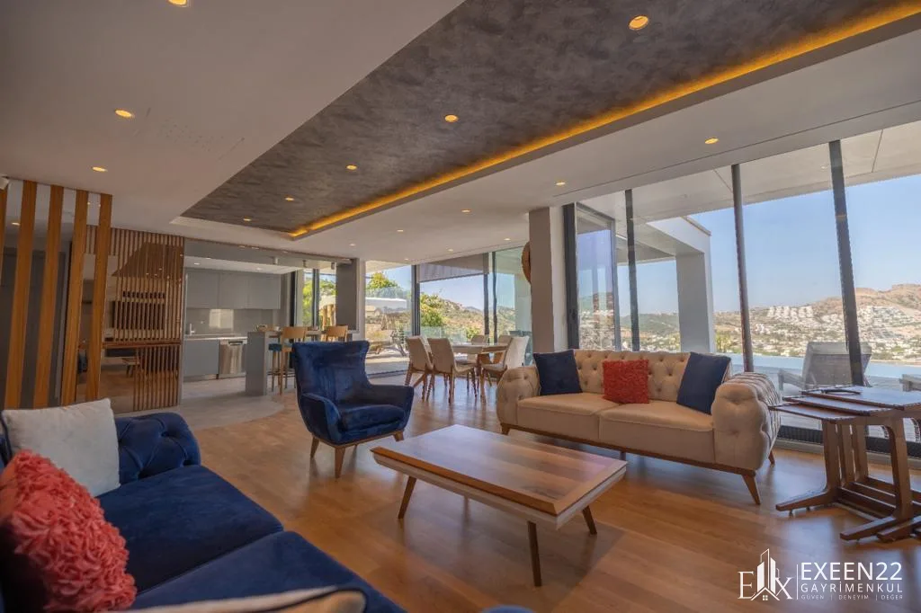 BODRUM GÜNDOĞAN KOYUNDA 5+2 DENİZ MANZARALI ÖZEL HAVUZLU LUXURY VİLLA