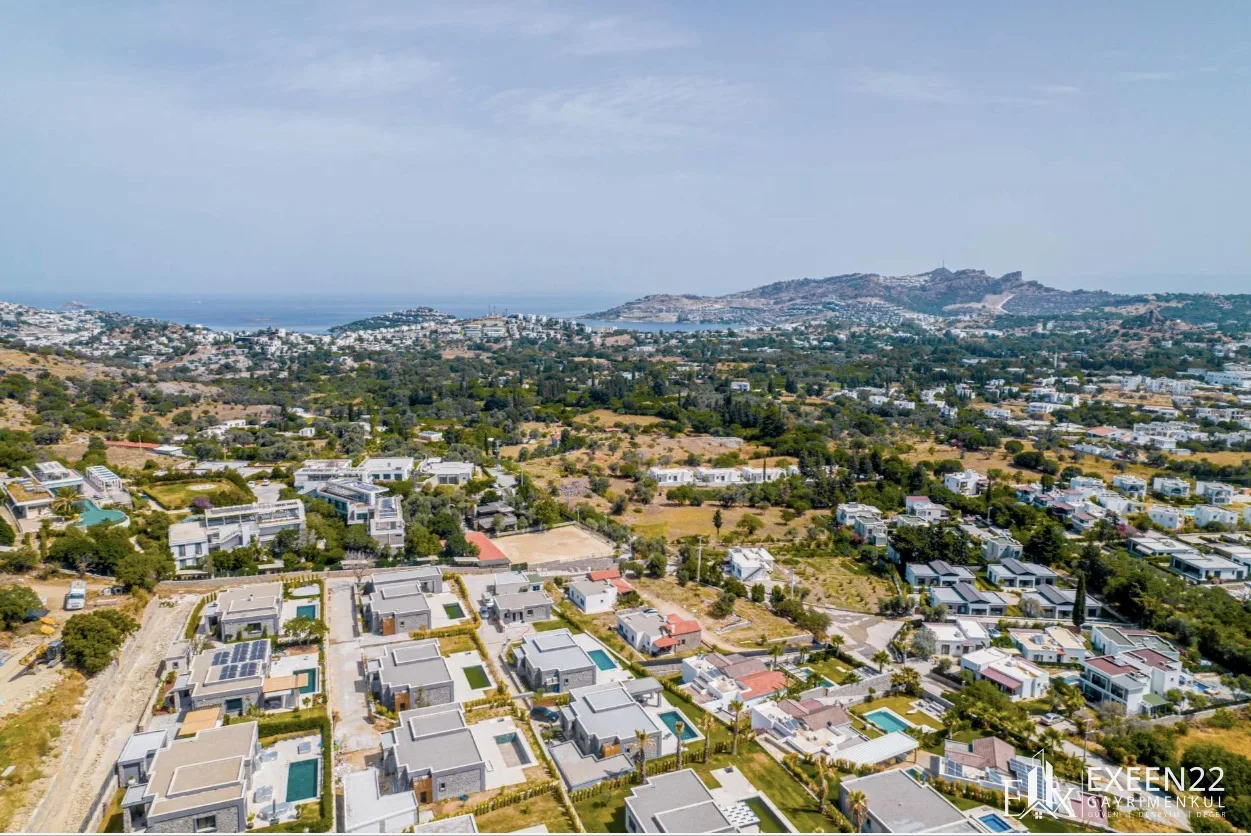 BODRUM YALIKAVAK GÖKÇEBEL’DE 5+1 TEK KATLI ÖZEL HAVUZLU MÜSTAKİL VİLLA