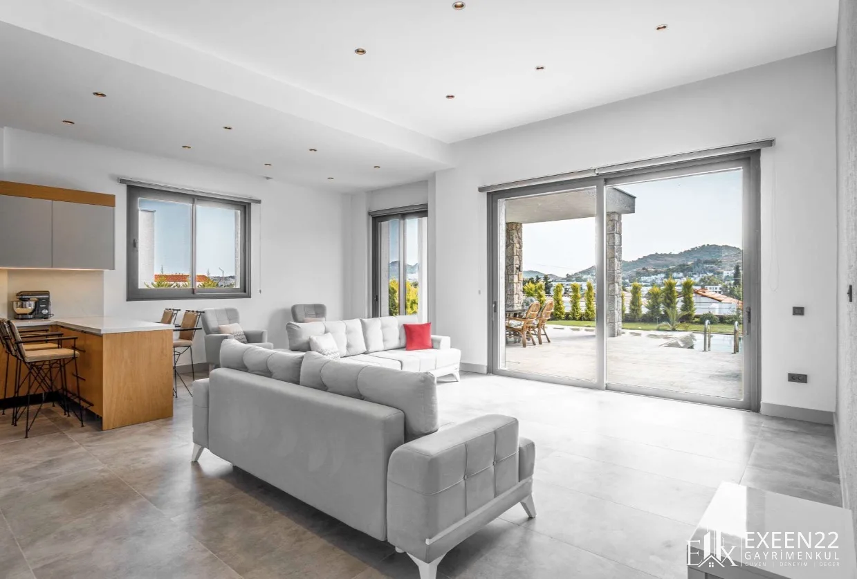 BODRUM YALIKAVAK GÖKÇEBEL’DE 5+1 TEK KATLI ÖZEL HAVUZLU MÜSTAKİL VİLLA