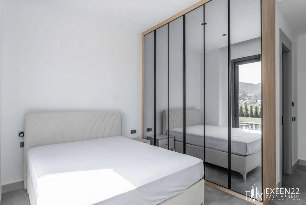 BODRUM YALIKAVAK GÖKÇEBEL’DE 5+1 TEK KATLI ÖZEL HAVUZLU MÜSTAKİL VİLLA