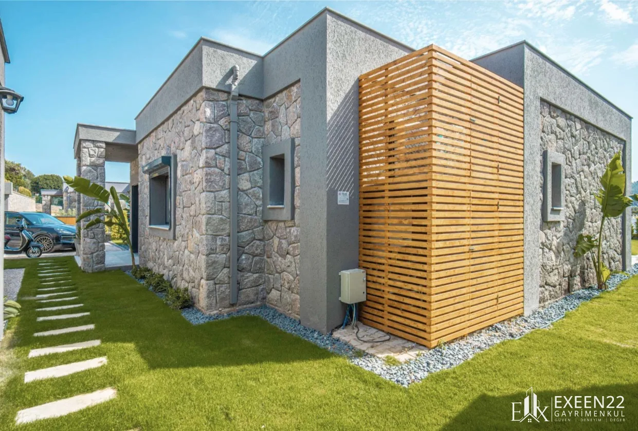 BODRUM YALIKAVAK GÖKÇEBEL’DE 5+1 TEK KATLI ÖZEL HAVUZLU MÜSTAKİL VİLLA