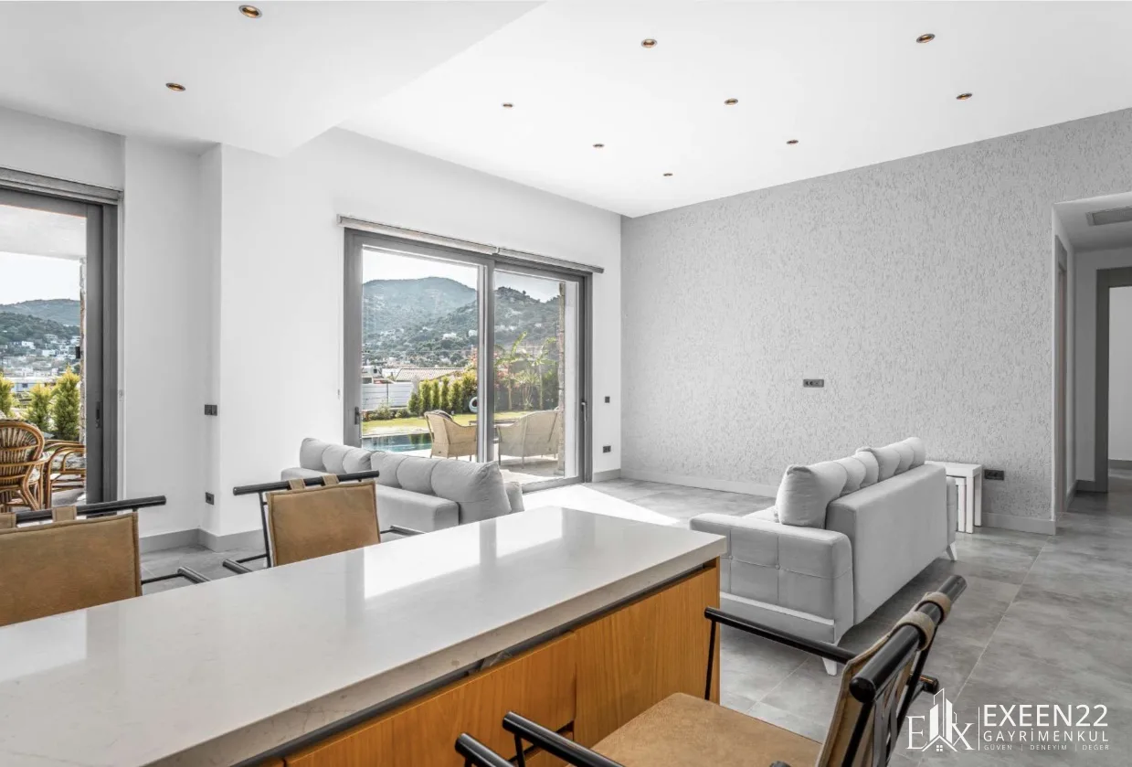 BODRUM YALIKAVAK GÖKÇEBEL’DE 5+1 TEK KATLI ÖZEL HAVUZLU MÜSTAKİL VİLLA