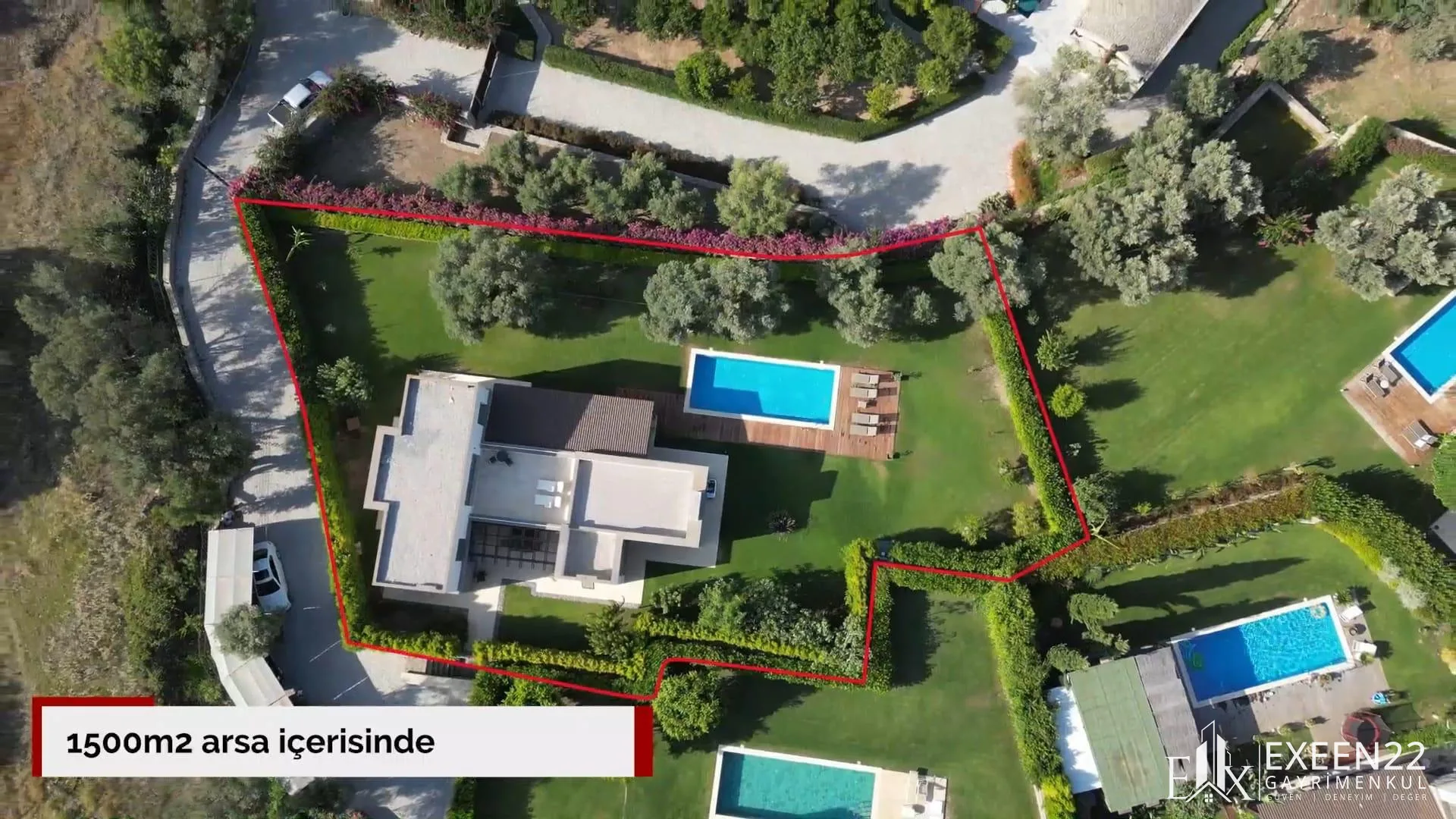 BODRUM YALIKAVAK’TA 1.500m2 ARSA İÇERİSİNDE 4+1 MÜSTAKİL VİLLA