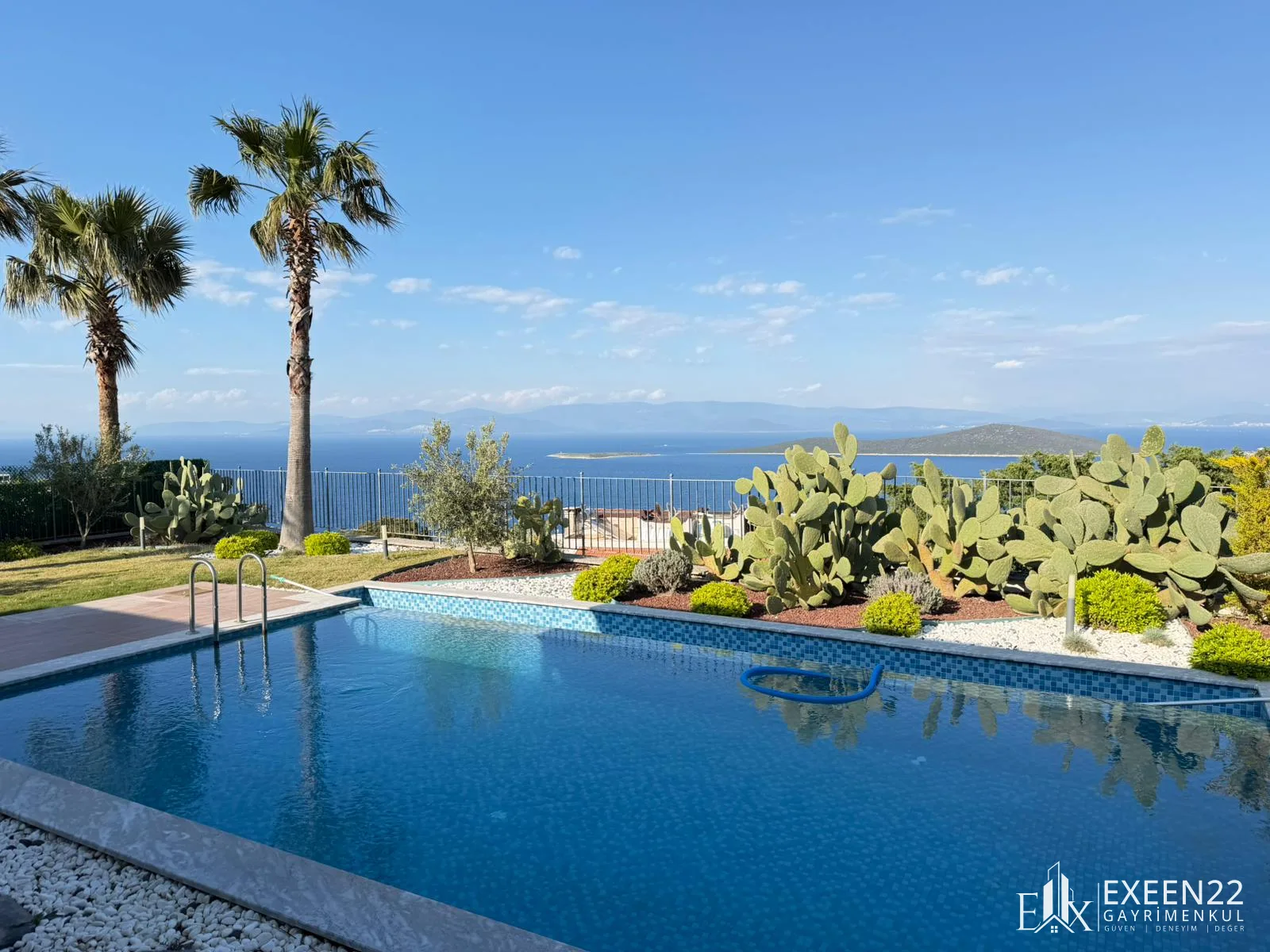 BODRUM GÜNDOĞAN DENİZ MANZARALI TEK KATLI 3+1 MÜSTAKİL VİLLA