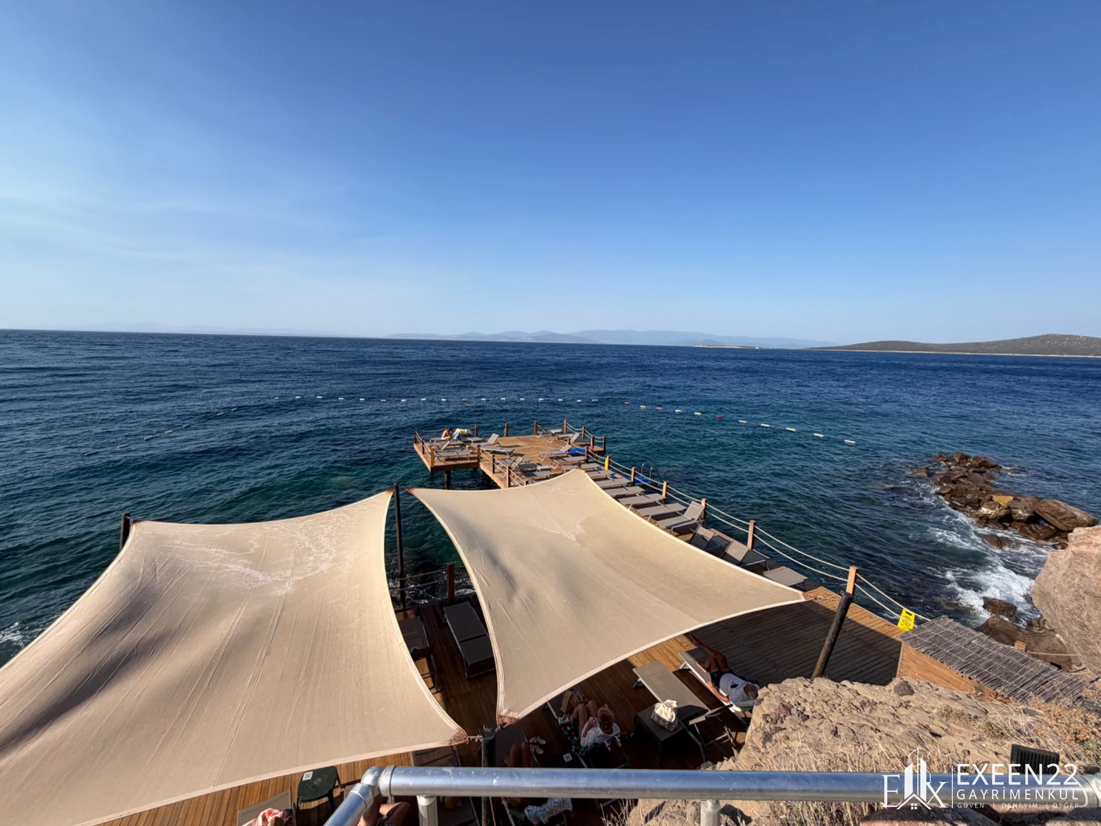BODRUM GÜNDOĞAN DENİZE SIFIR SİTE İÇERİSİN'DE EŞSİZ DENİZ MANZRALI  3+1 PENTHOUS