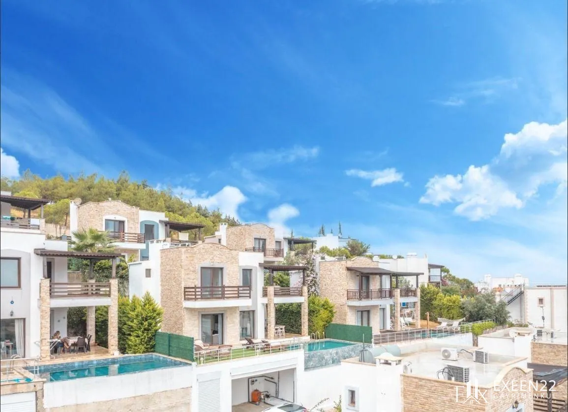 BODRUM GÜNDOĞAN'DA 3+1 ÖZEL HAVUZLU MÜSTAKİL SATILIK VİLLA