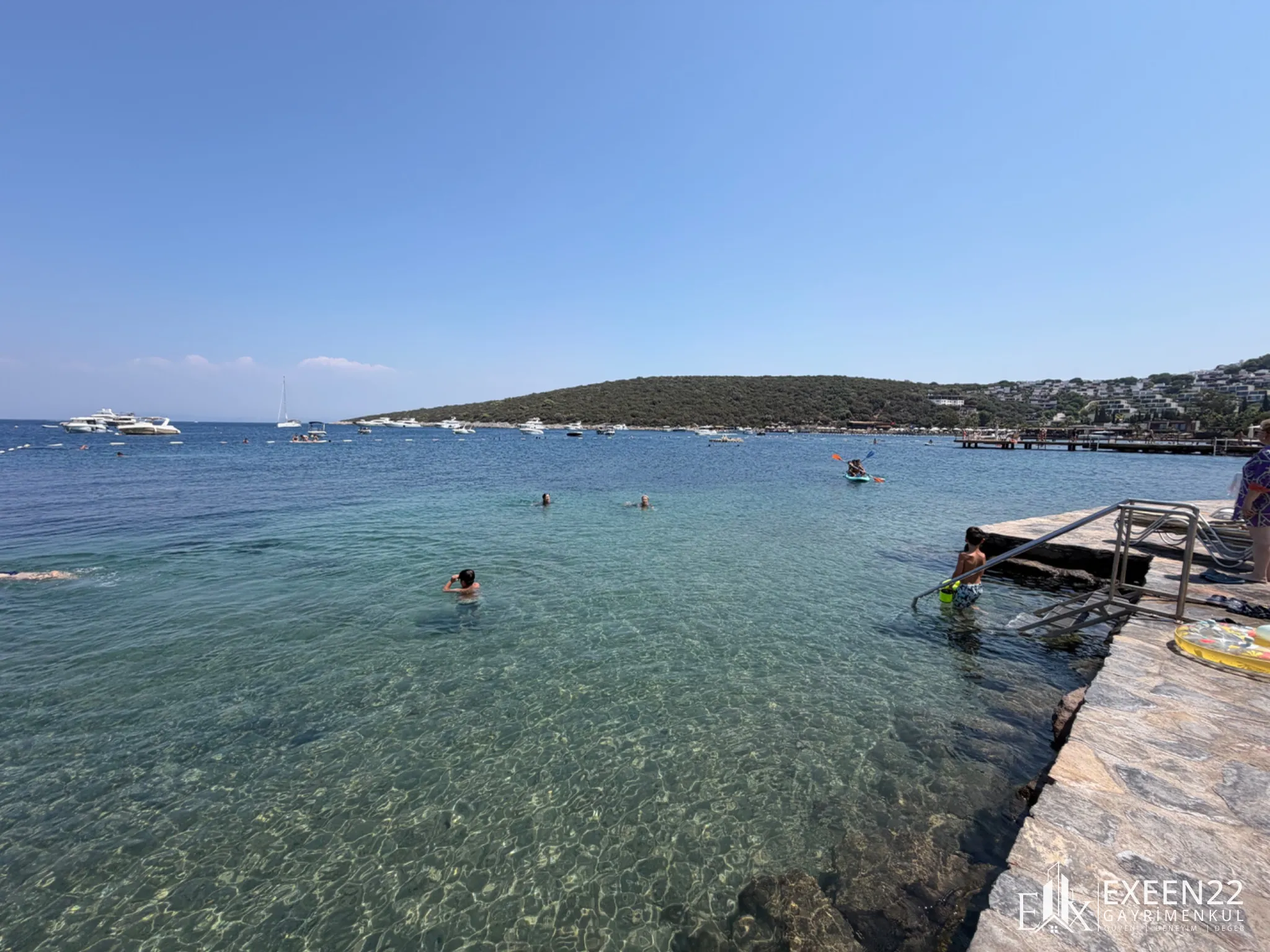 BODRUM TÜRKBÜKÜ HEBİL KOYUNDA 4+1  ÖZEL PLAJLI VİLLA
